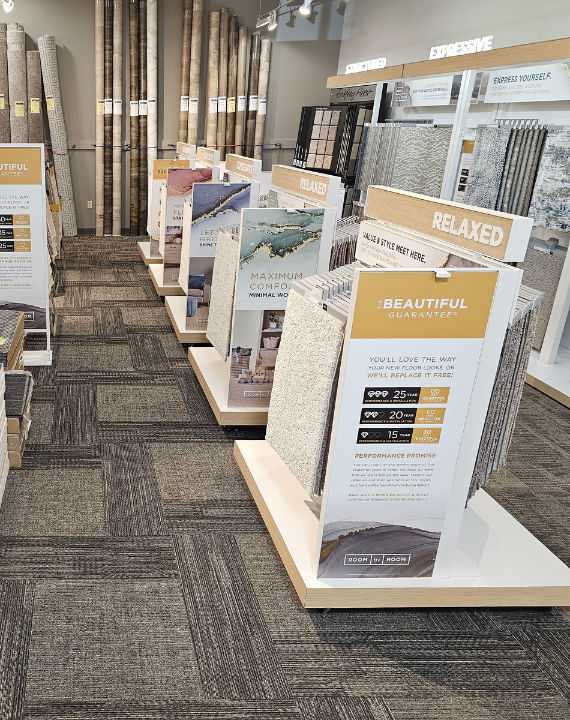 Carpet store displays