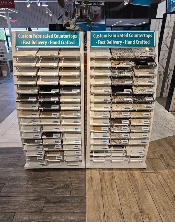 Local countertop samples for your kitchen